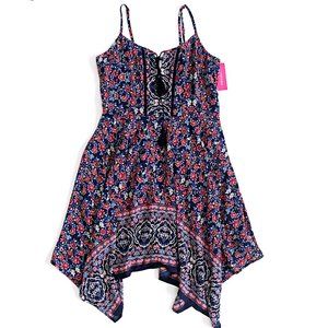 Xhilaration Women's Asymmetrical Tassel Dress